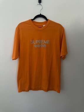 Supreme Glitter S/S Top Orange FW21